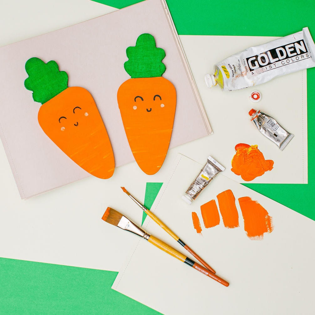 Woodpeckers Crafts Wood Carrot Cutout, Medium, 8" x 3.5"