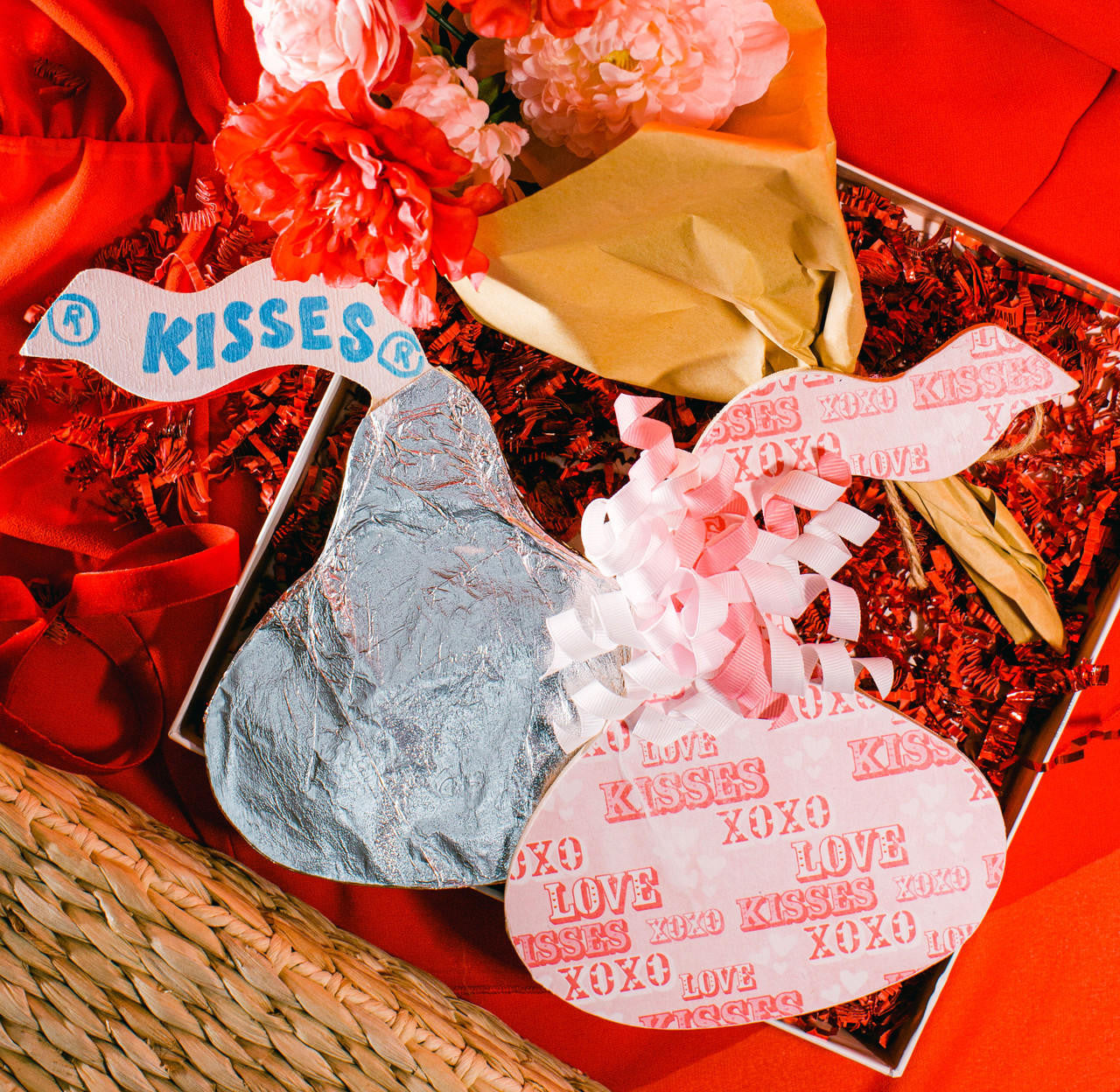 Wood Chocolate Kiss Cutout (8"- 12")