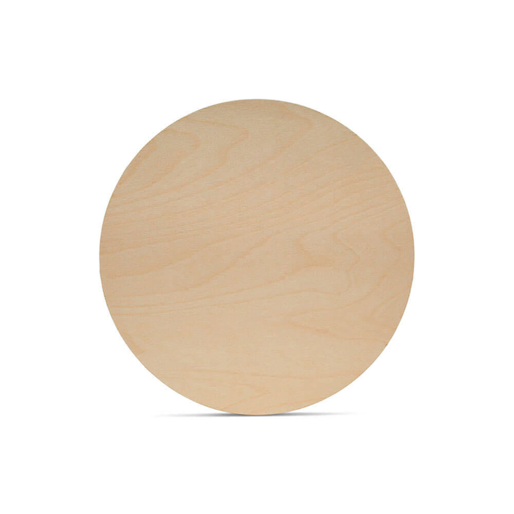 Wood Circle Cutout, 3", 1/16" Thickness