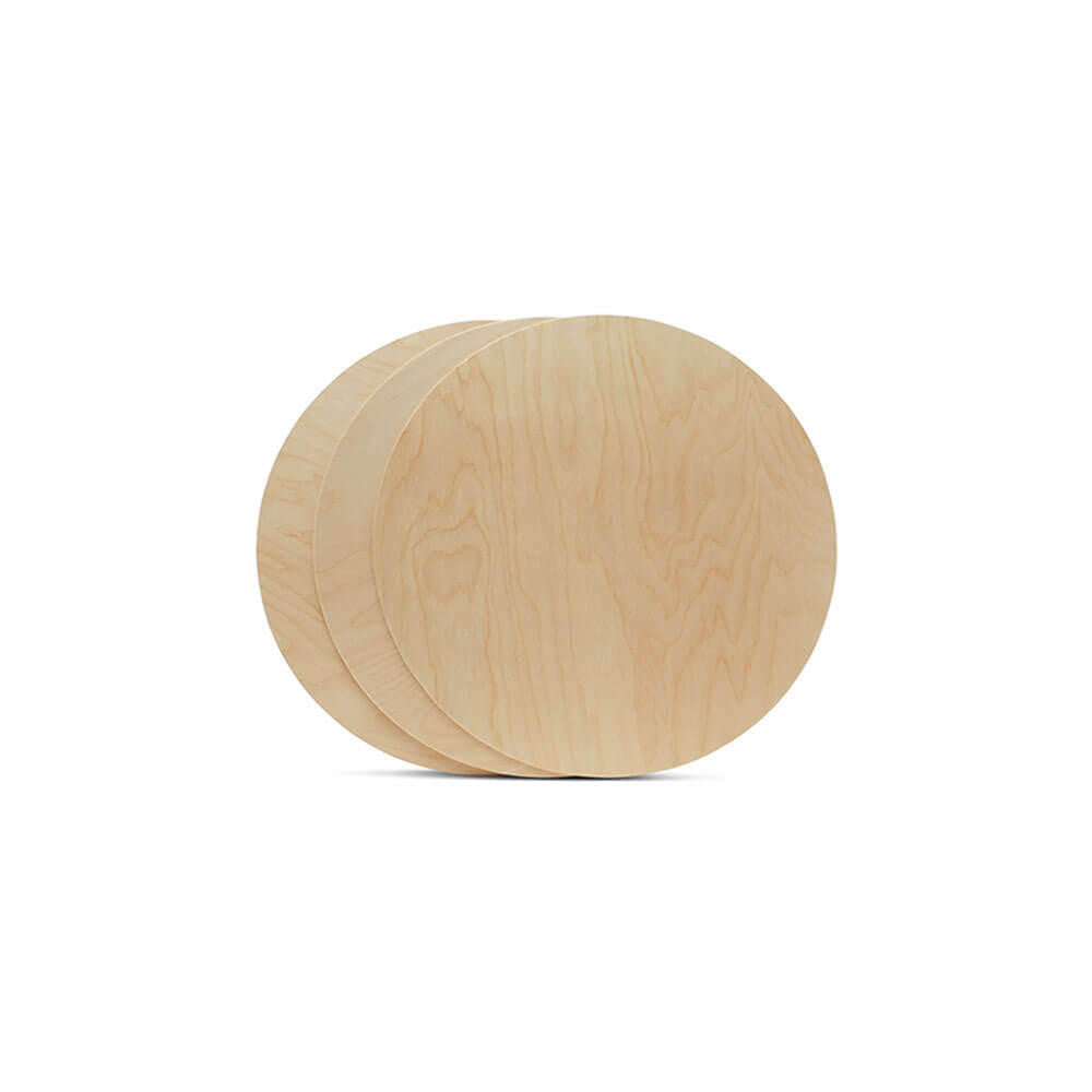 Wood Circle Cutout, 4", 1/16" Thickness