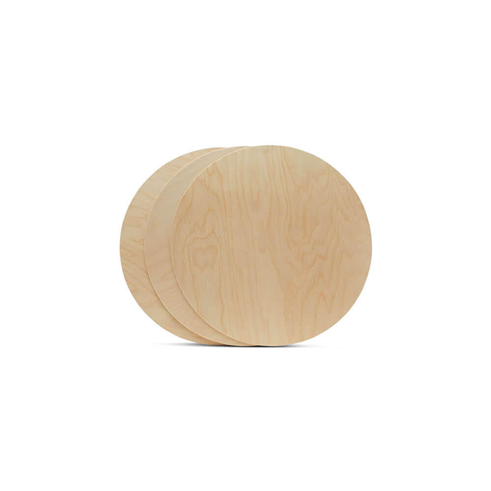 Wood Circle Cutout, 4-1/2", 1/16" Thickness