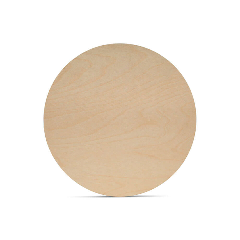 Wood Circle Cutout, 4-1/2", 1/16" Thickness