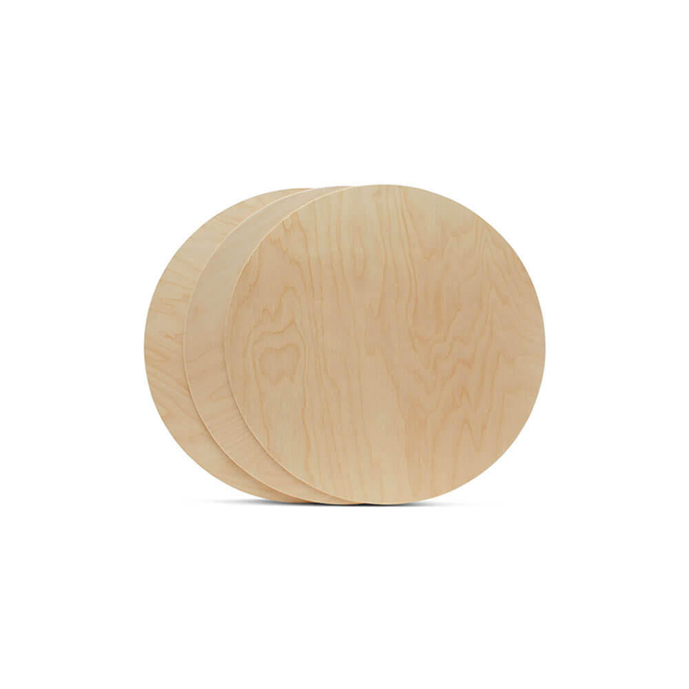 6" Wooden Circle Cutout, 1/2" Thick