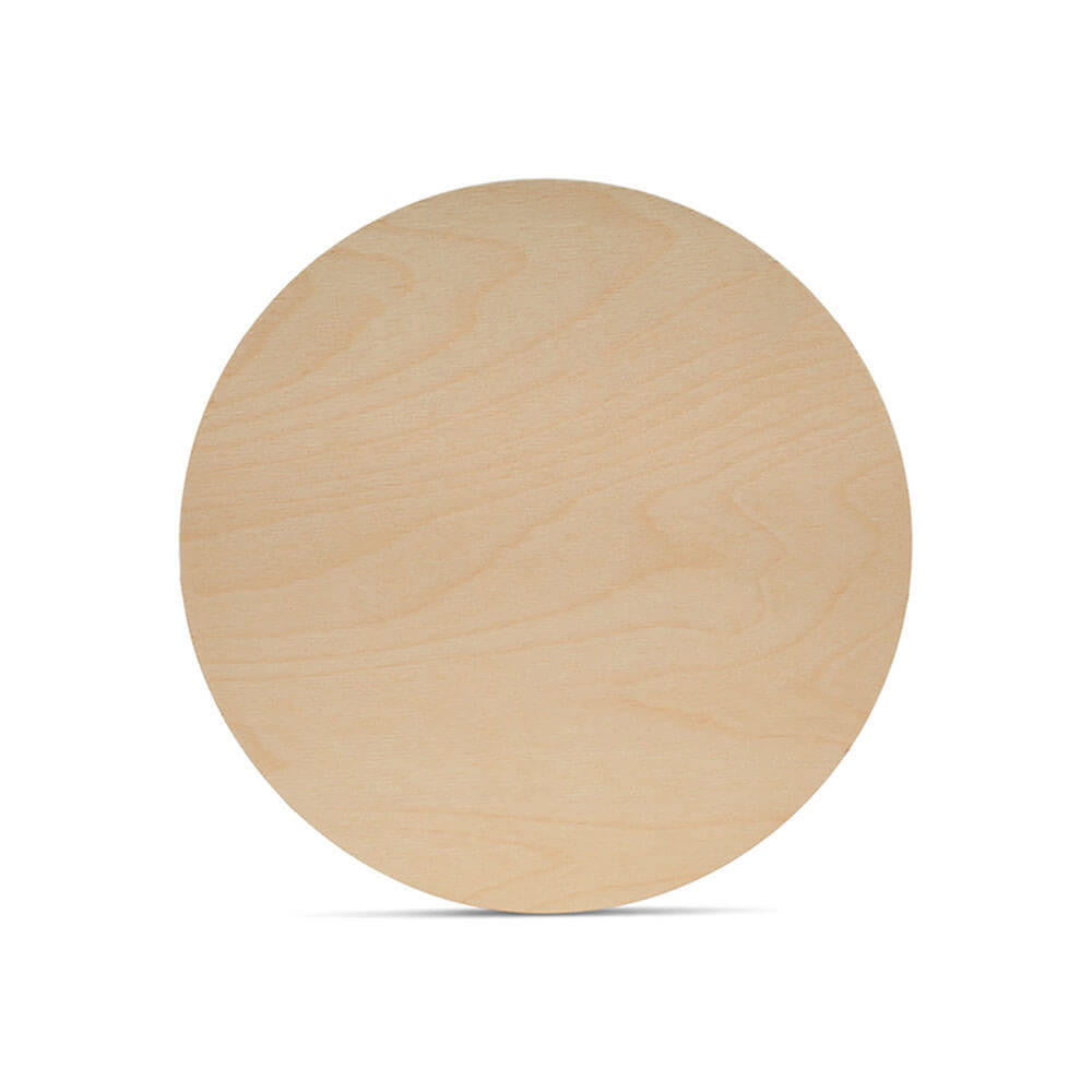 Wood Circle Cutout, 6", 1/16" Thickness
