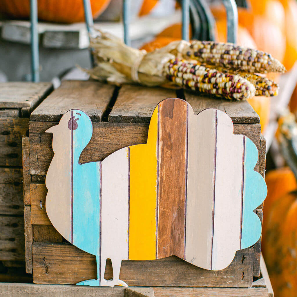 Woodpeckers Crafts Wood Classic Turkey Cutout Medium,8" x 7"