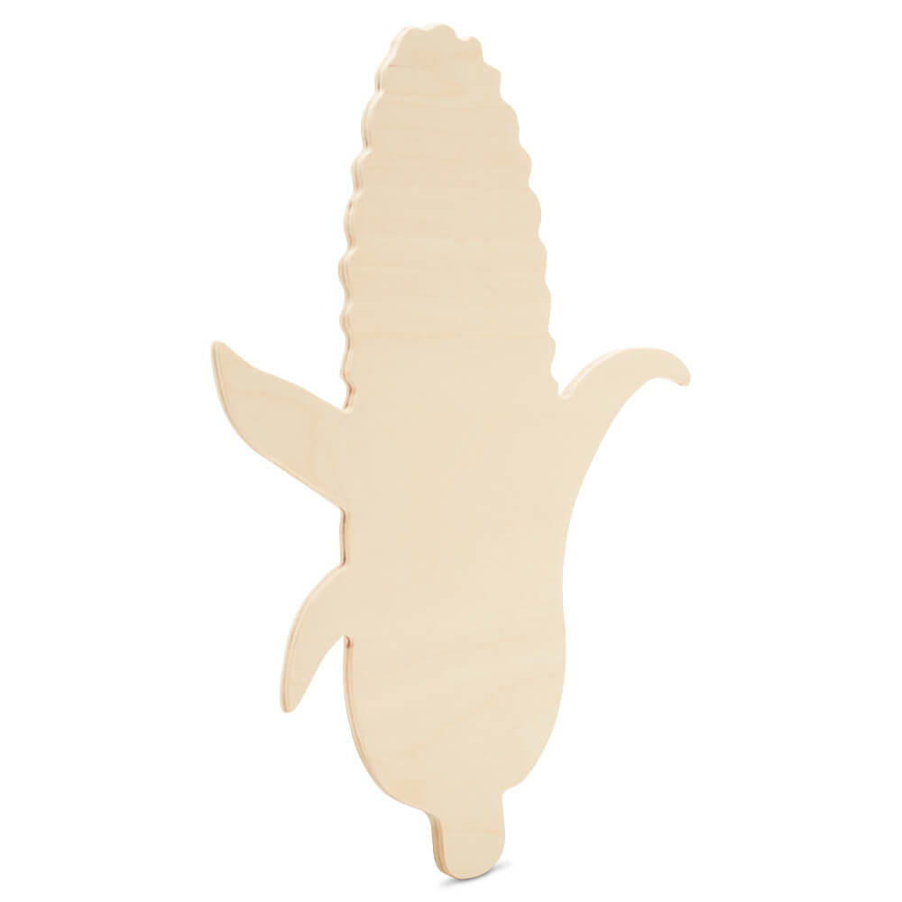Woodpeckers Crafts Wood Corn on the Cob Cutout, 12" x 9"