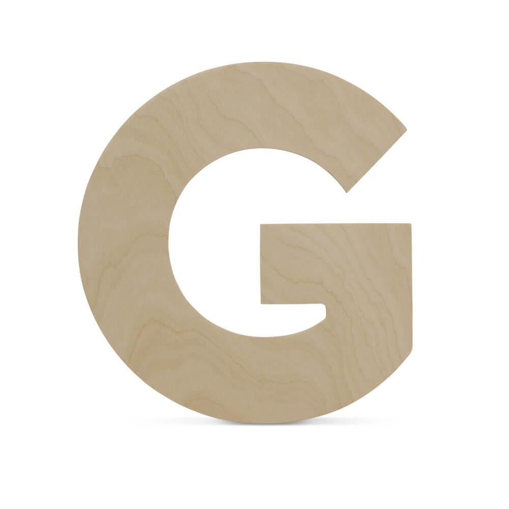 Woodpeckers Crafts Wood Cutout Letter G, 12"