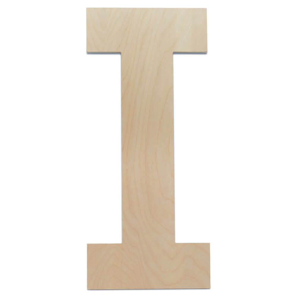 Woodpeckers Crafts Wood Cutout Letter I, 8"