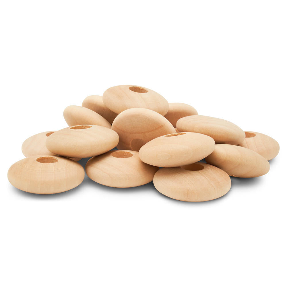 Woodpeckers Crafts Wood Disc Bead, 1¼ ”