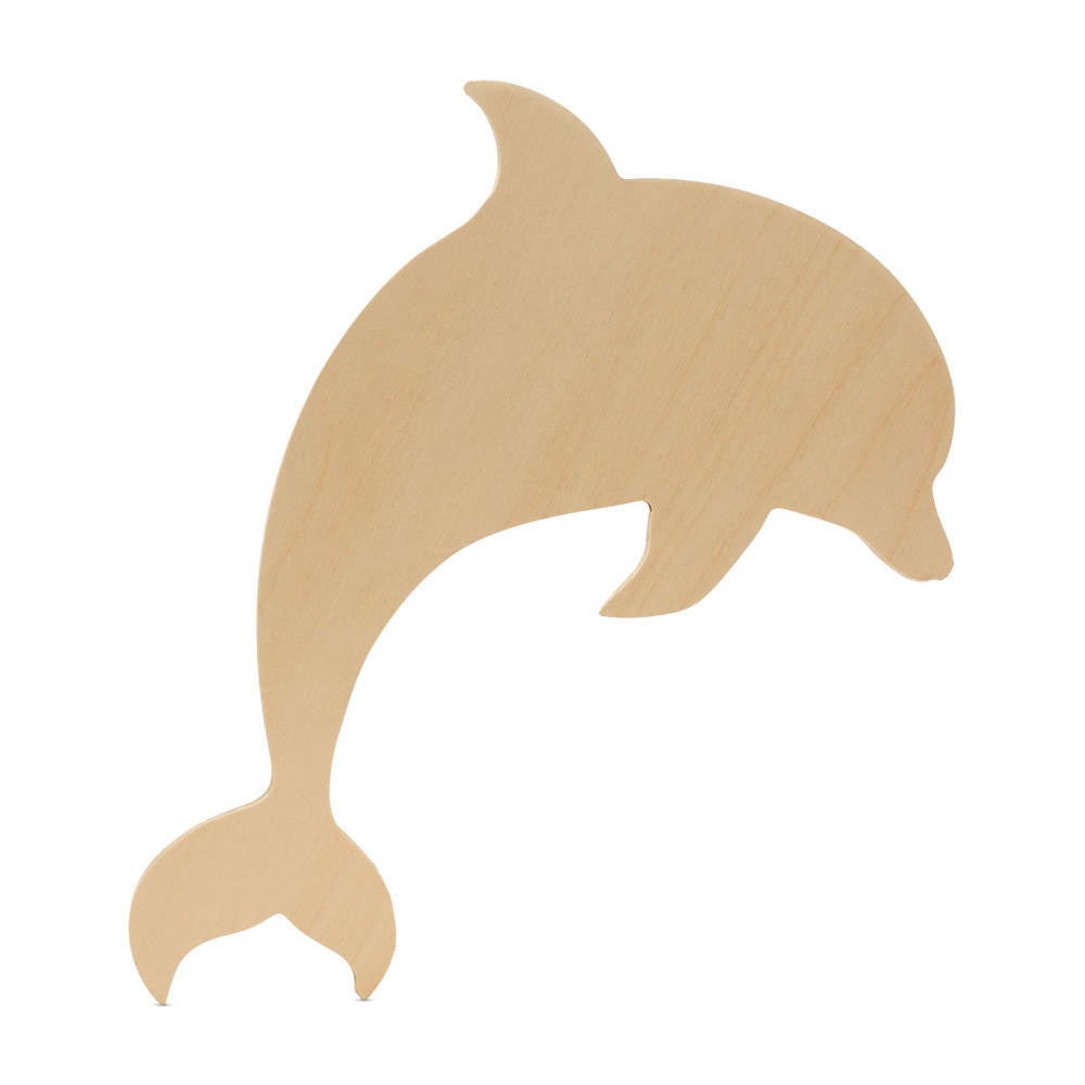 Woodpeckers Crafts Wood Dolphin Cutout