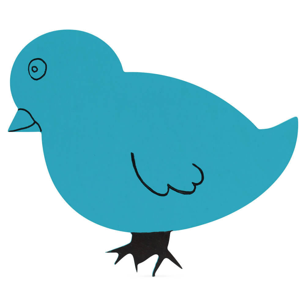 Woodpeckers Crafts Wood Easter Bird Cutout Large, 12" x 10"