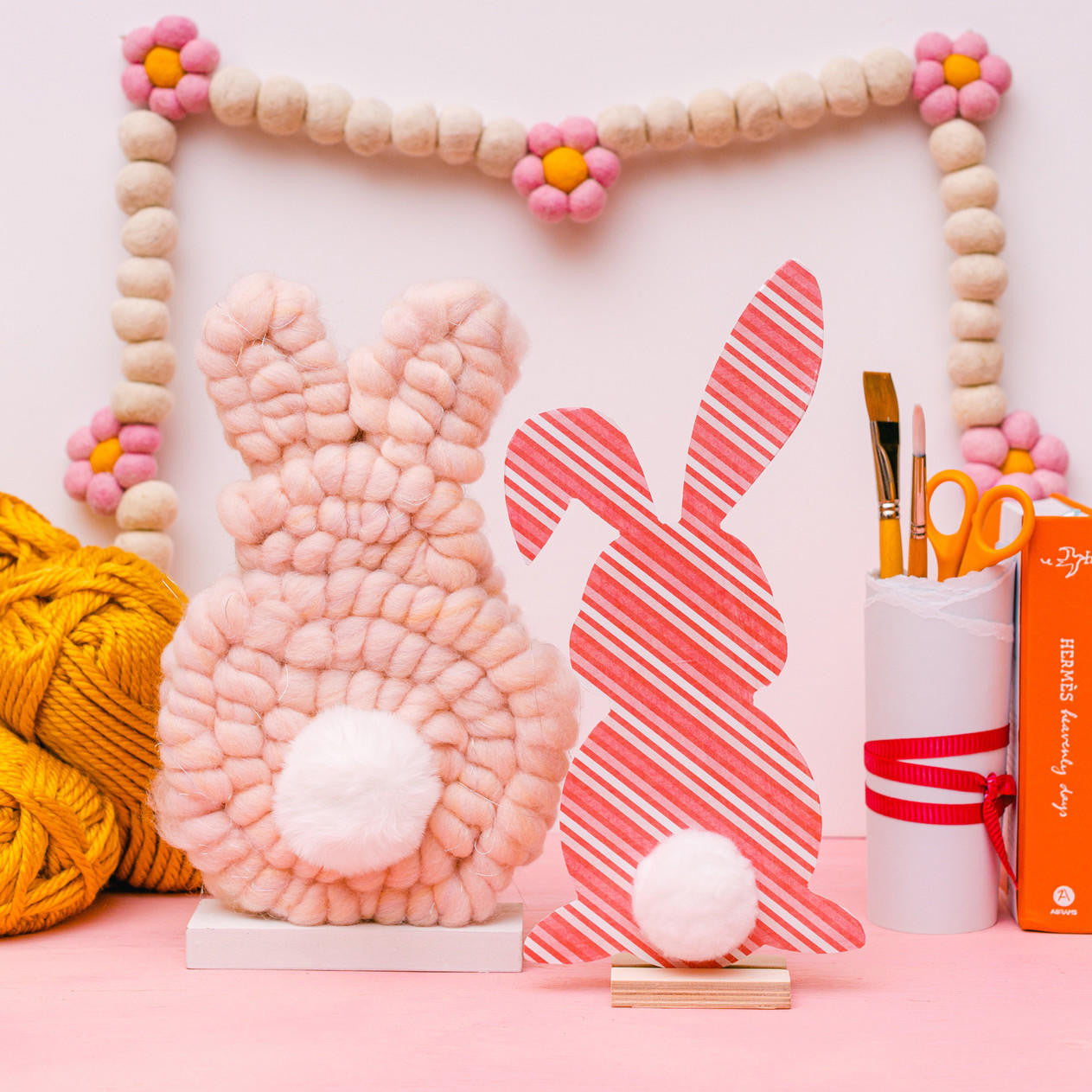 Woodpeckers Crafts Wood Easter Bunny Cutout Large, 12" x 6"