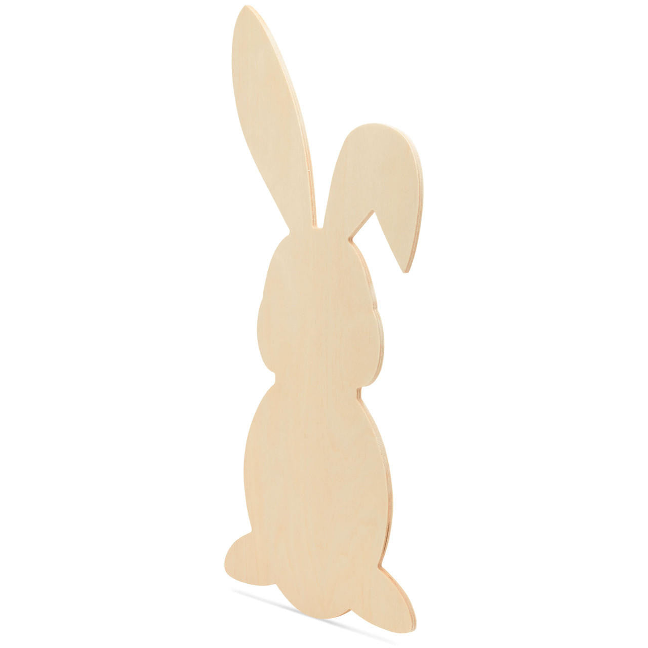 Woodpeckers Crafts Wood Easter Bunny Cutout Medium, 8" x 4"
