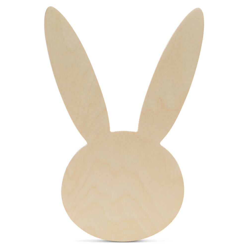 Woodpeckers Crafts Wood Easter Bunny Face Cutout Large, 12"