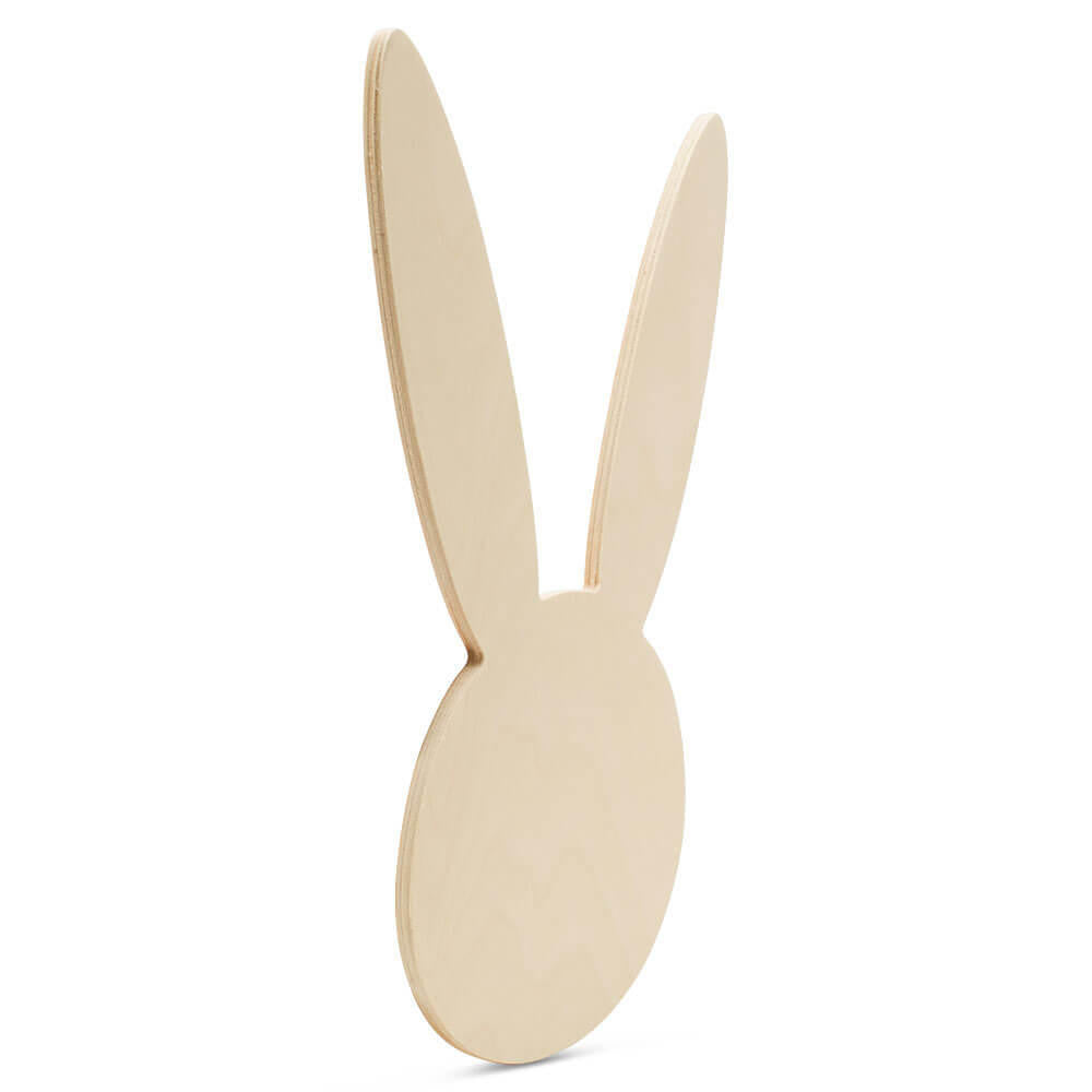 Woodpeckers Crafts Wood Easter Bunny Face Cutout Large, 12"