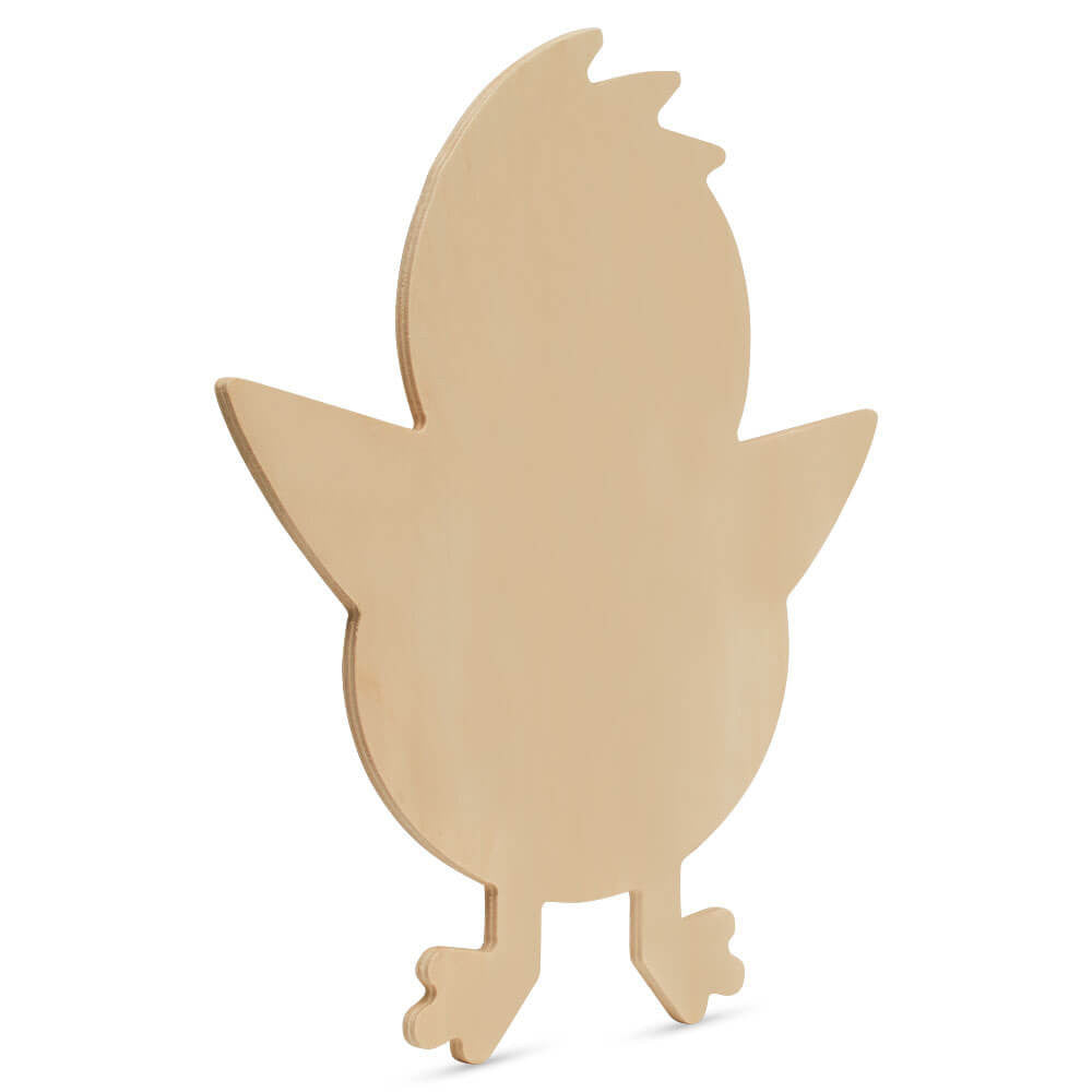 Woodpeckers Crafts Wood Easter Chick Cutout Large, 12" x 10"