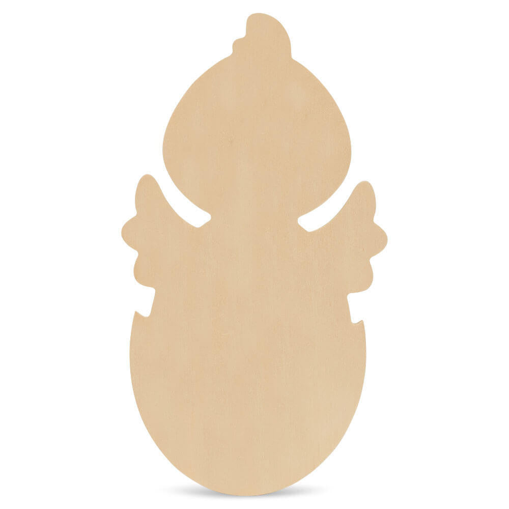 Woodpeckers Crafts Wood Easter Chick In Egg Cutout Medium, 8" x 4.5"