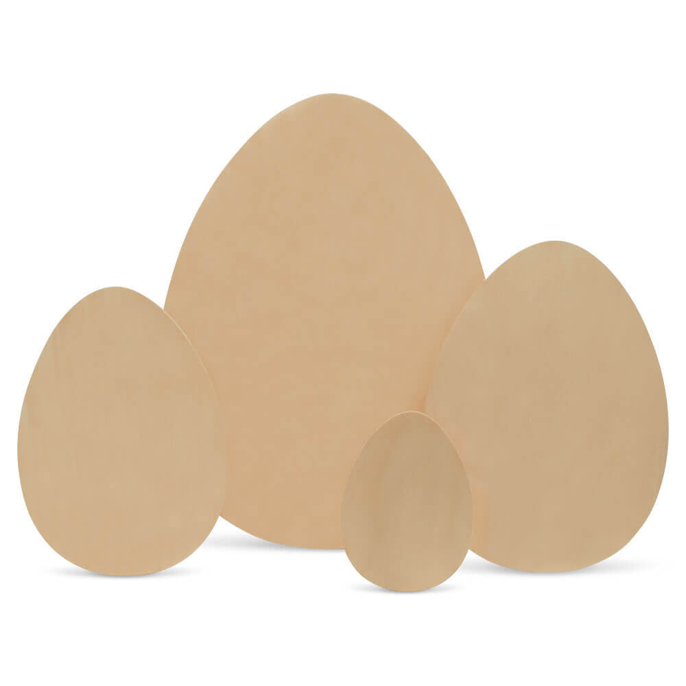 Woodpeckers Crafts Wood Easter Egg Cutout Small, 6" x 4.5"