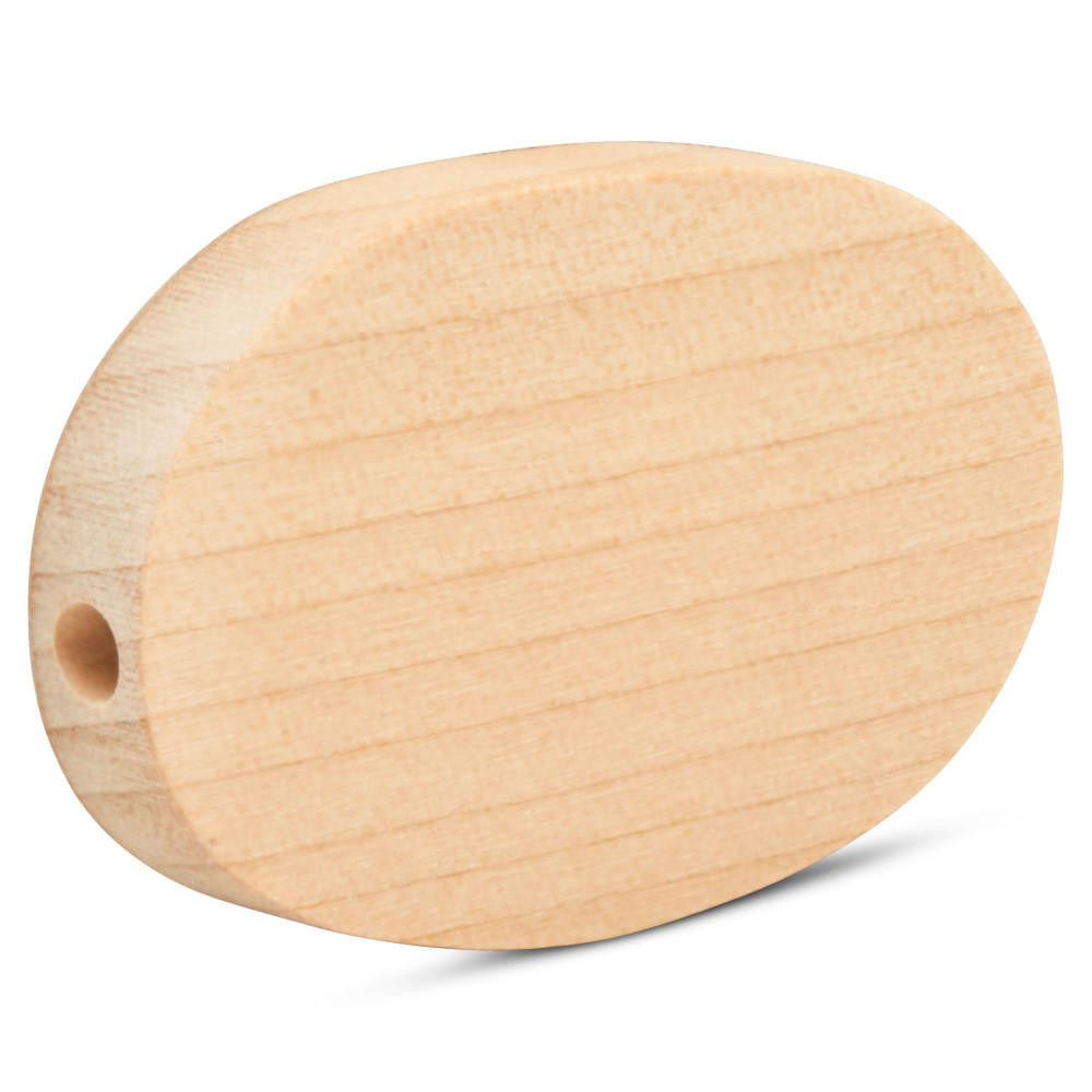 Woodpeckers Crafts Wood Flat Bead, 1-3/4"