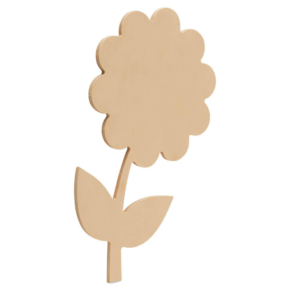 Woodpeckers Crafts Wood Flower Cutout, 12" x 6.5"