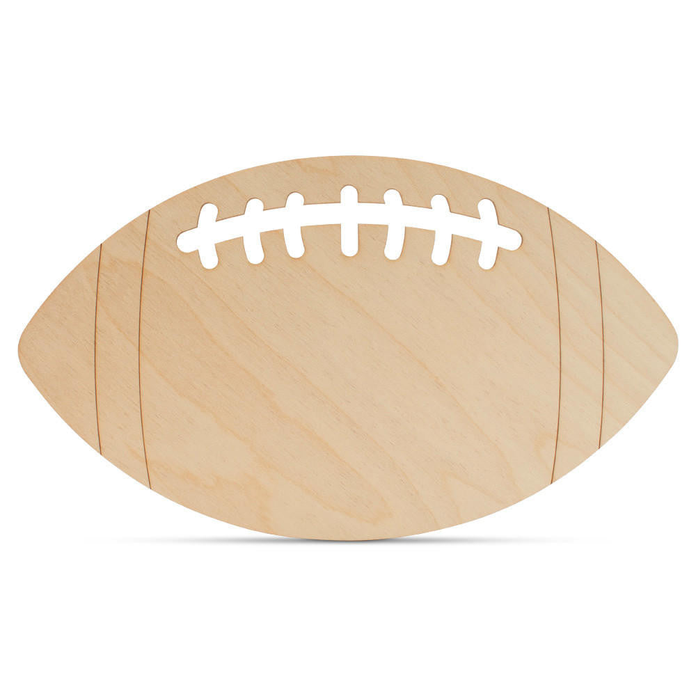 Wood Football Cutout, 13”