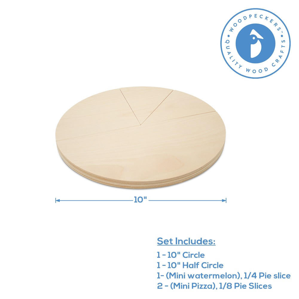 Wood Fraction Set, 10”