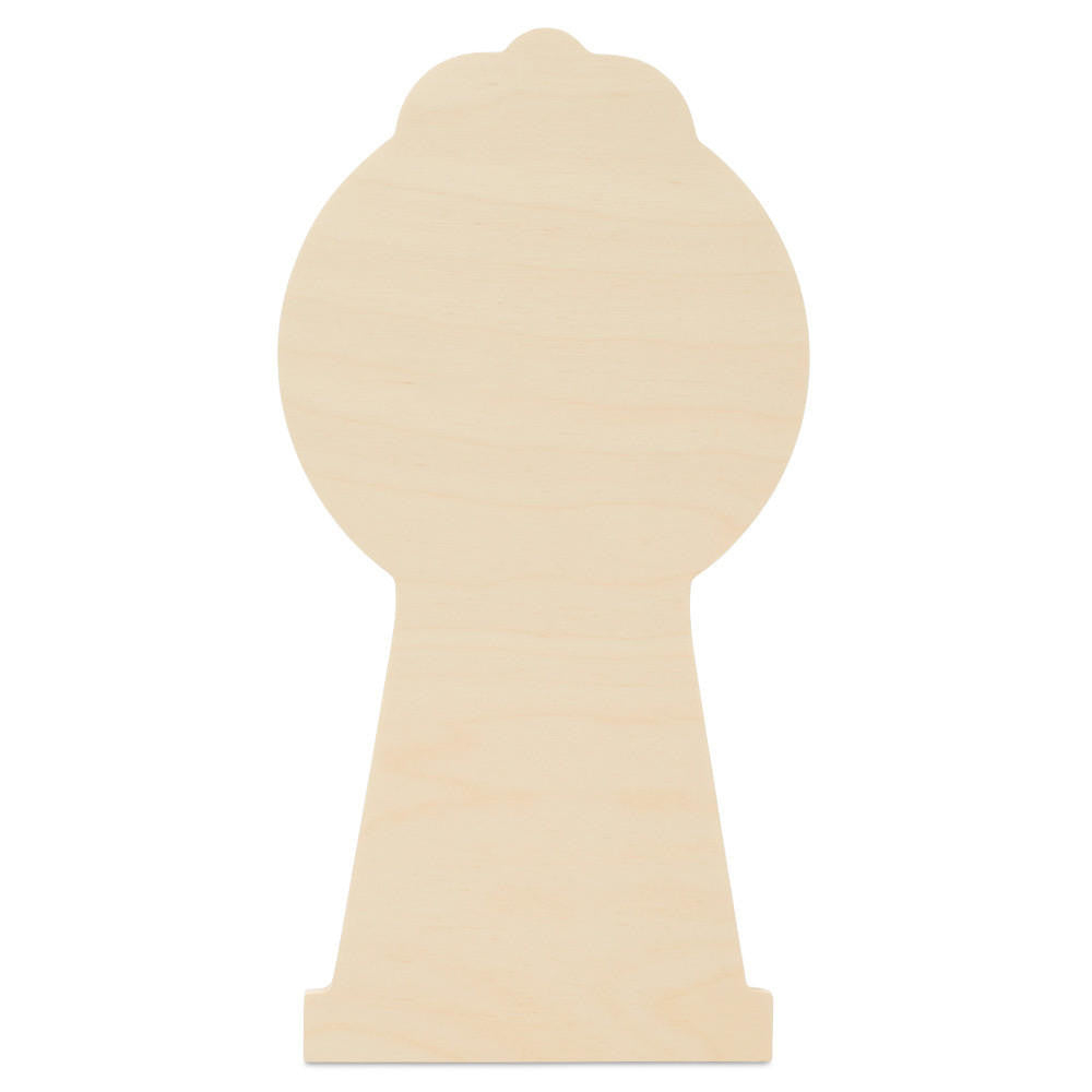 Wood Gumball Machine Cutout, 12"
