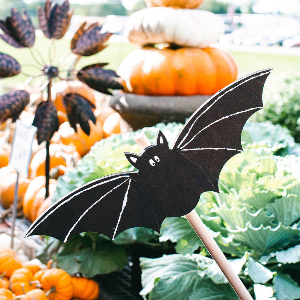 Woodpeckers Crafts Wood Halloween Bat Cutout, Large 16" x 5.25"