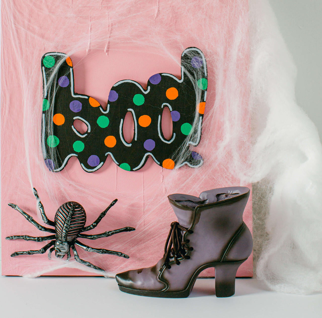 Wood Halloween Boo Cutout, 12" x 8.75"