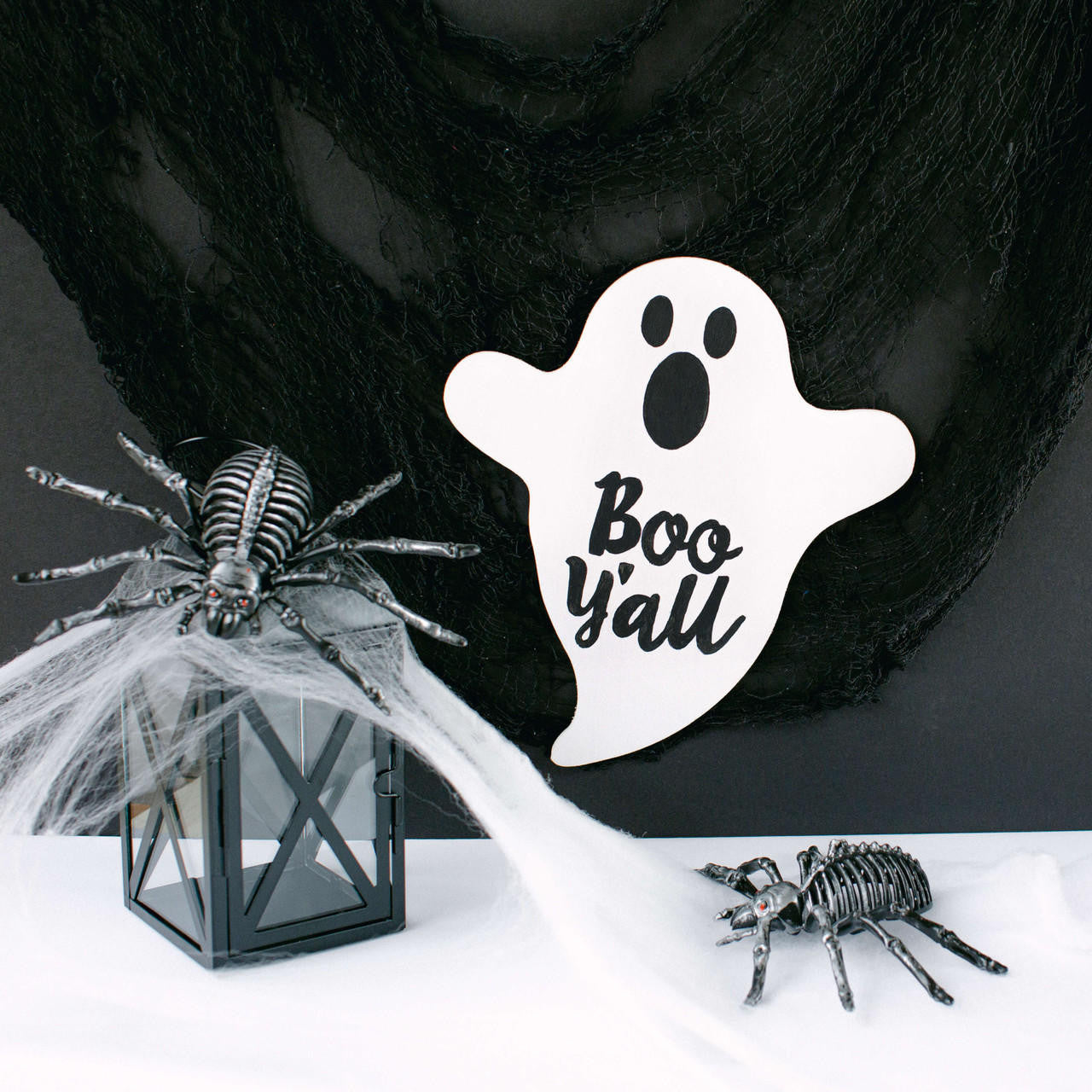 Woodpeckers Crafts Wood Halloween Ghost Cutout, Small 8" x 7"