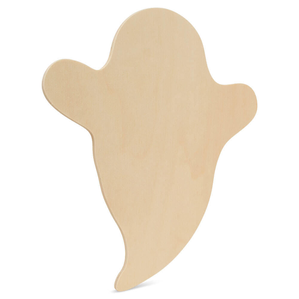 Woodpeckers Crafts Wood Halloween Ghost Cutout, Small 8" x 7"