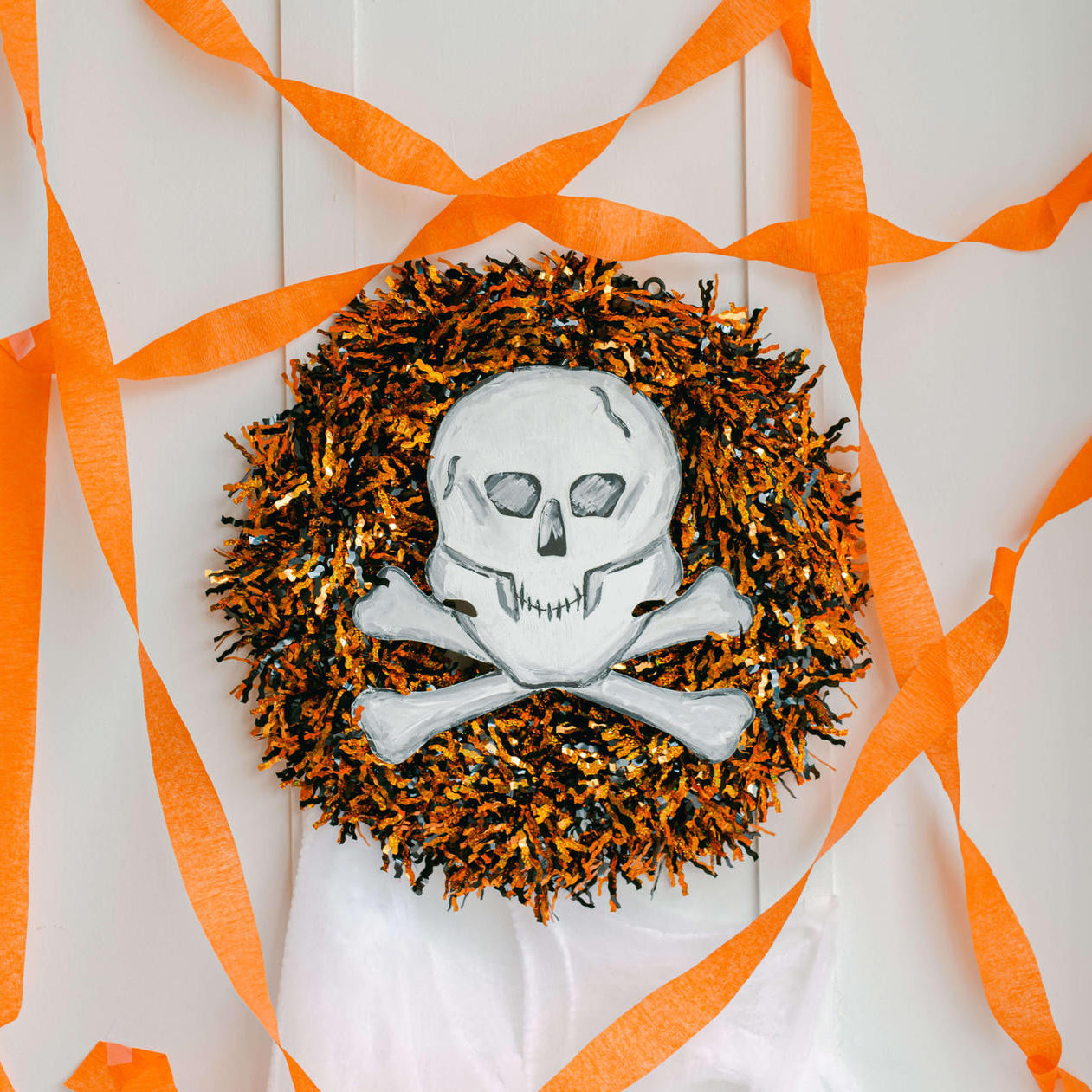 Woodpeckers Crafts Wood Halloween Skull Cutout, Small 8" x 7.8"