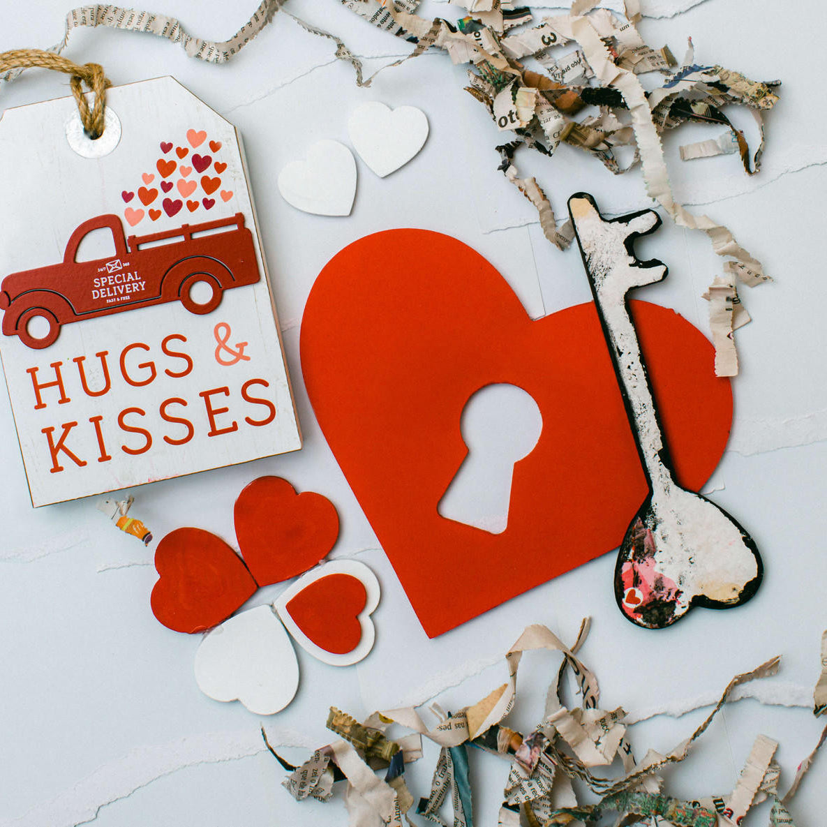 Woodpeckers Crafts Wood Heart with Keyhole Medium Cutout, 8" x 7"