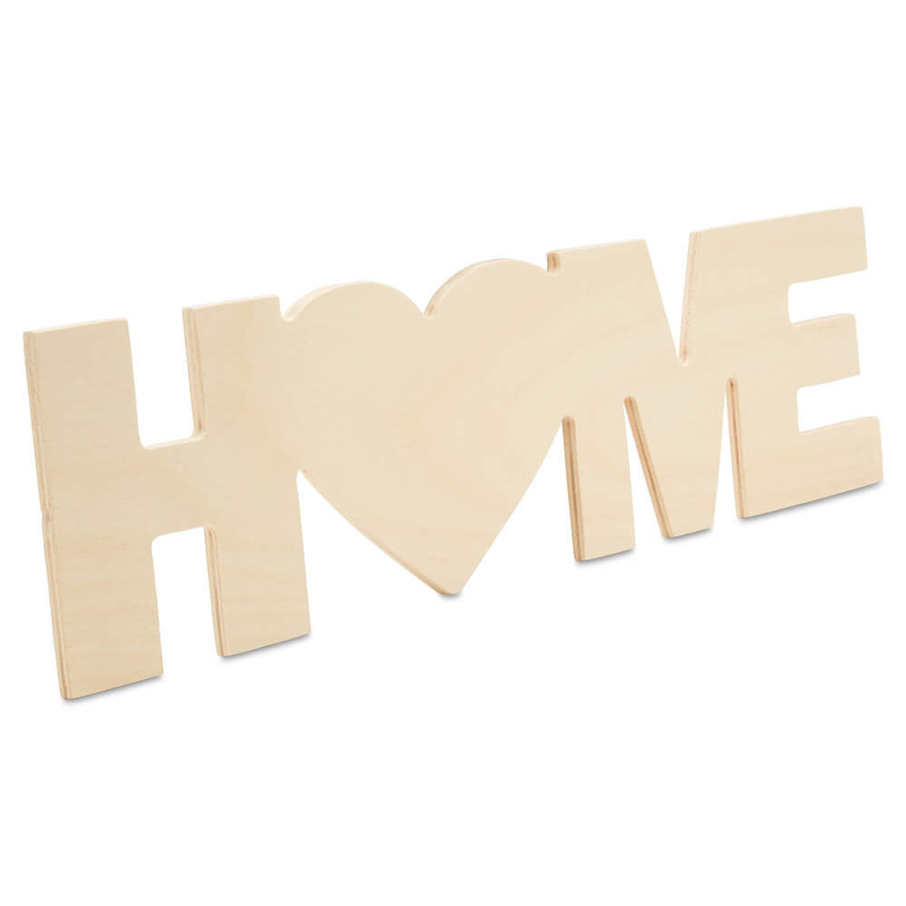 Wood "Home" Cutout, 18" x 5"