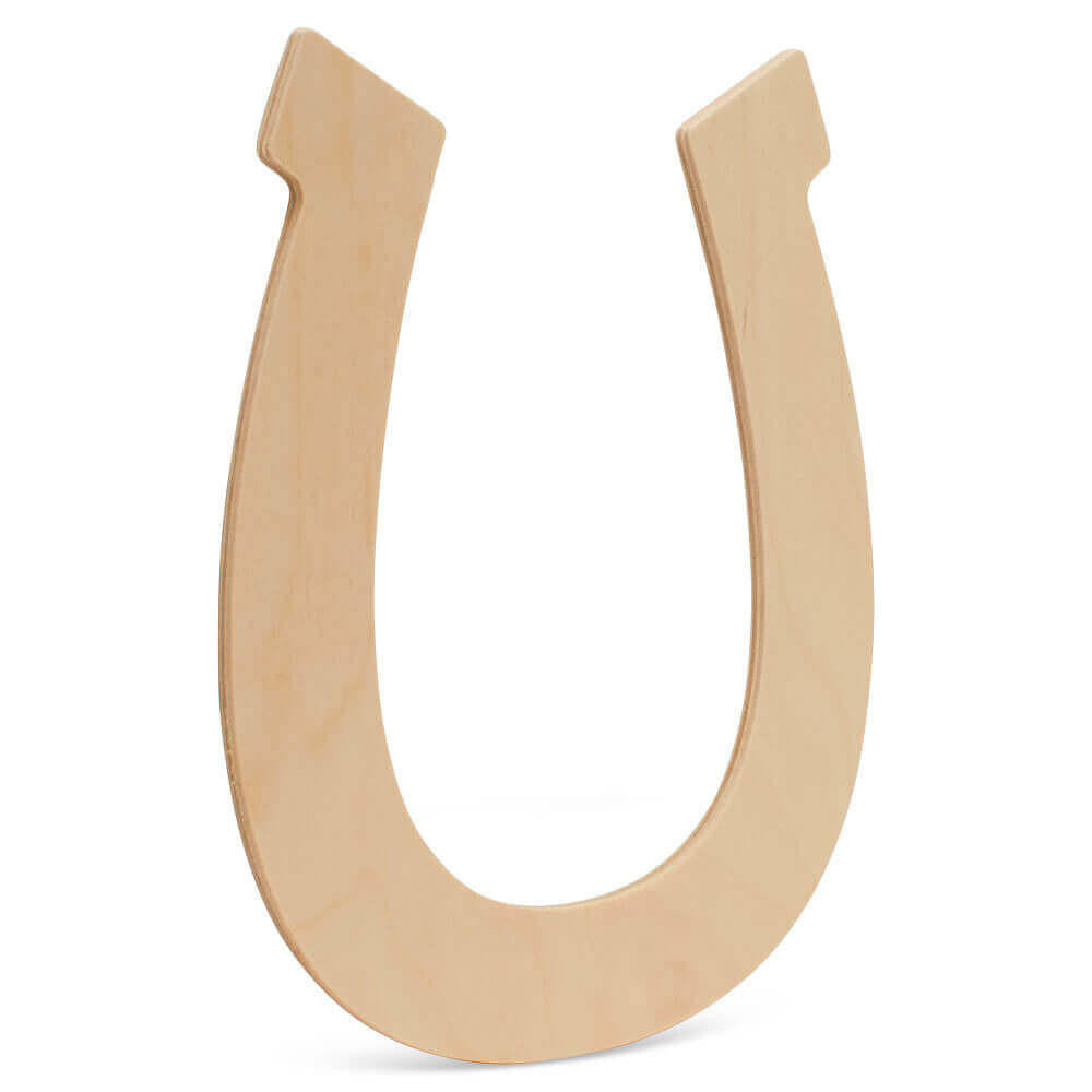 Woodpeckers Crafts Wood Horseshoe Extra Large, 16" x 13"
