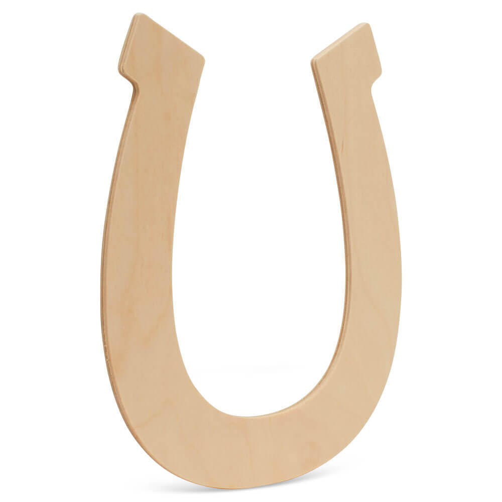 Woodpeckers Crafts Wood Horseshoe Large, 12" x 9.5"