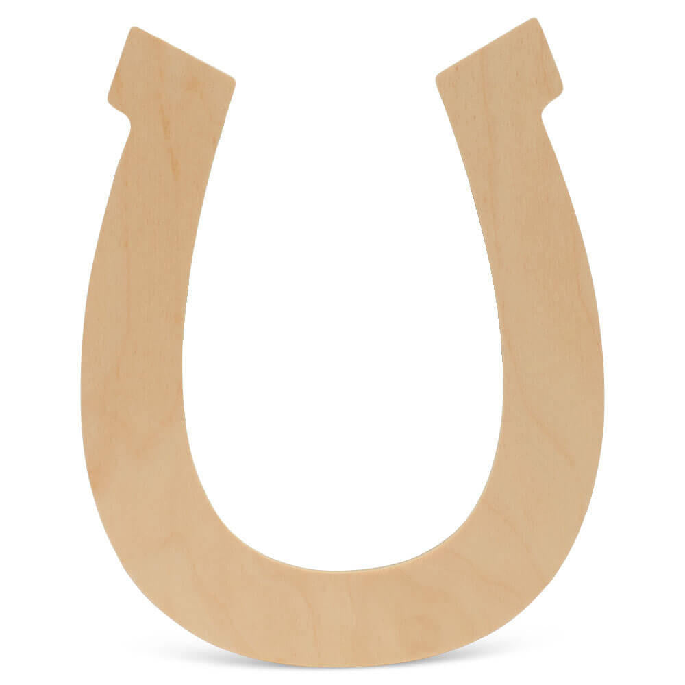 Woodpeckers Crafts Wood Horseshoe Small, 6" x 5"