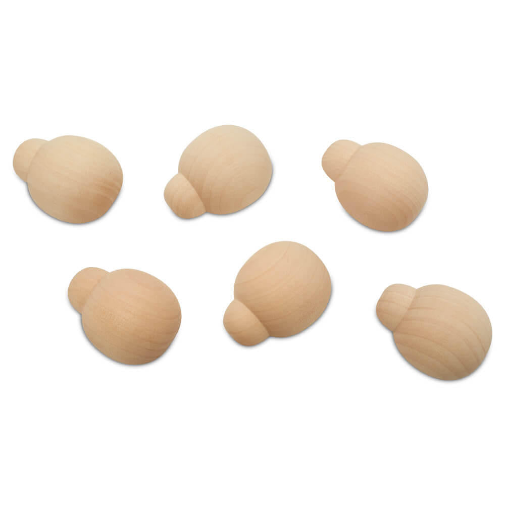 Wood Ladybug Half, Flat Bottom, 1-7/8"