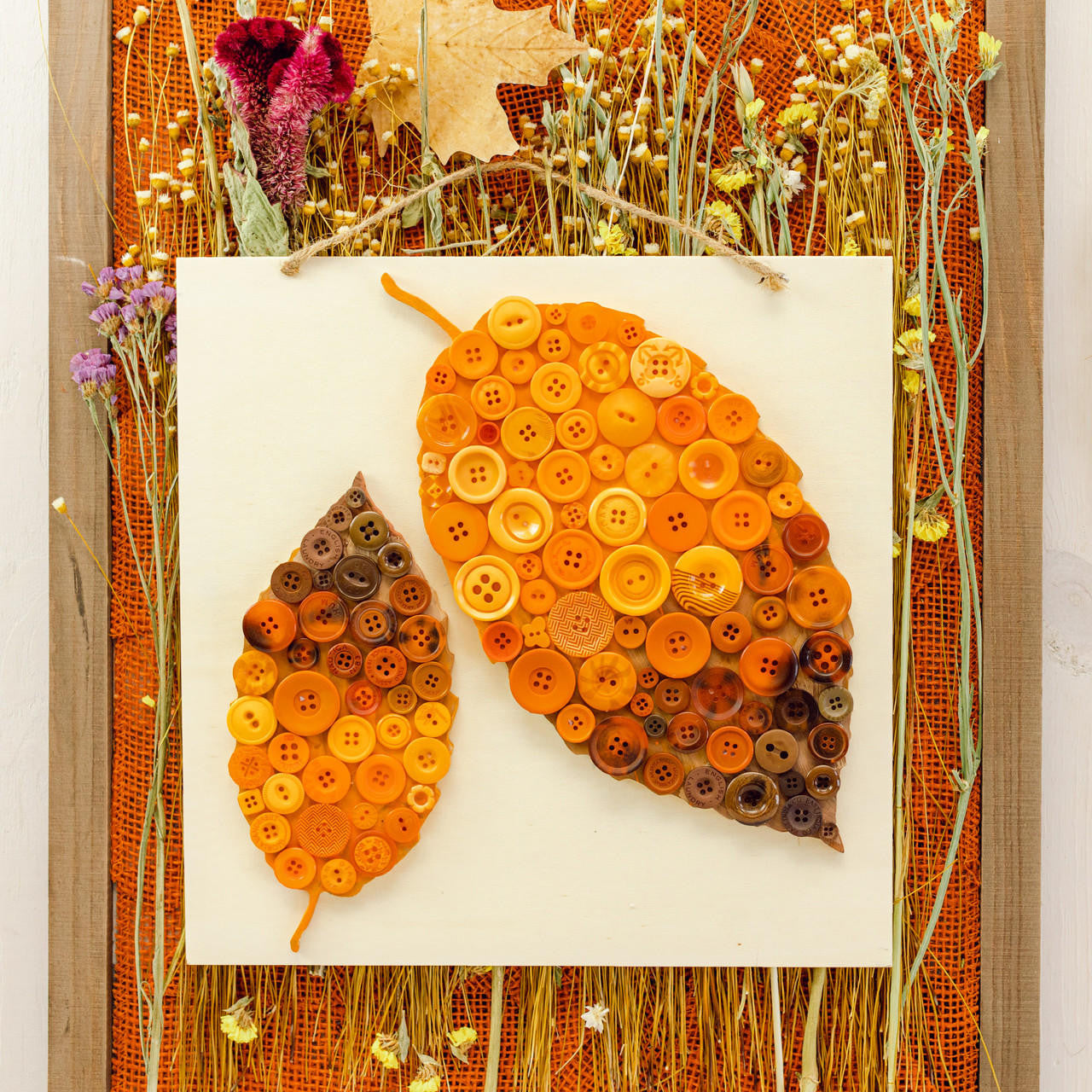 Woodpeckers Crafts Wood Leaf Cutout, 8" x 4"