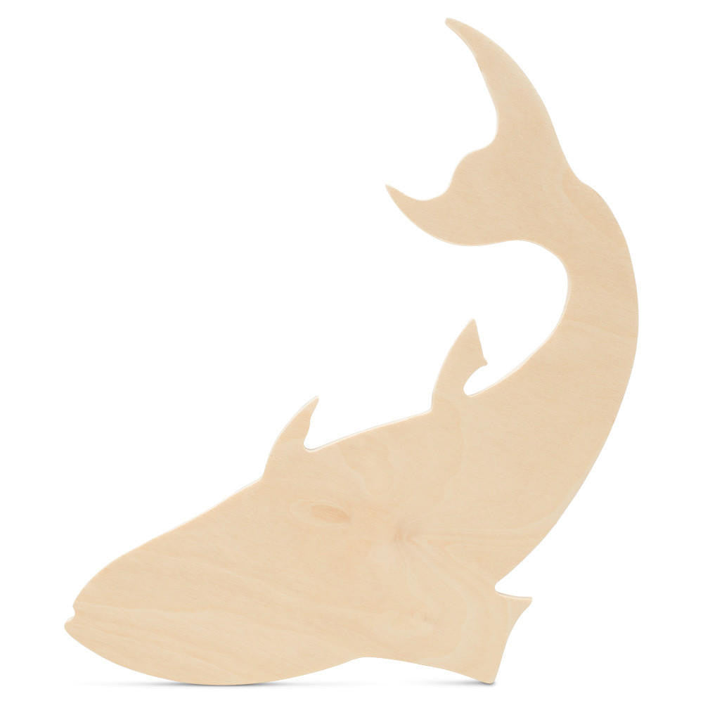 Wood Leaping Fish Cutout, 11"