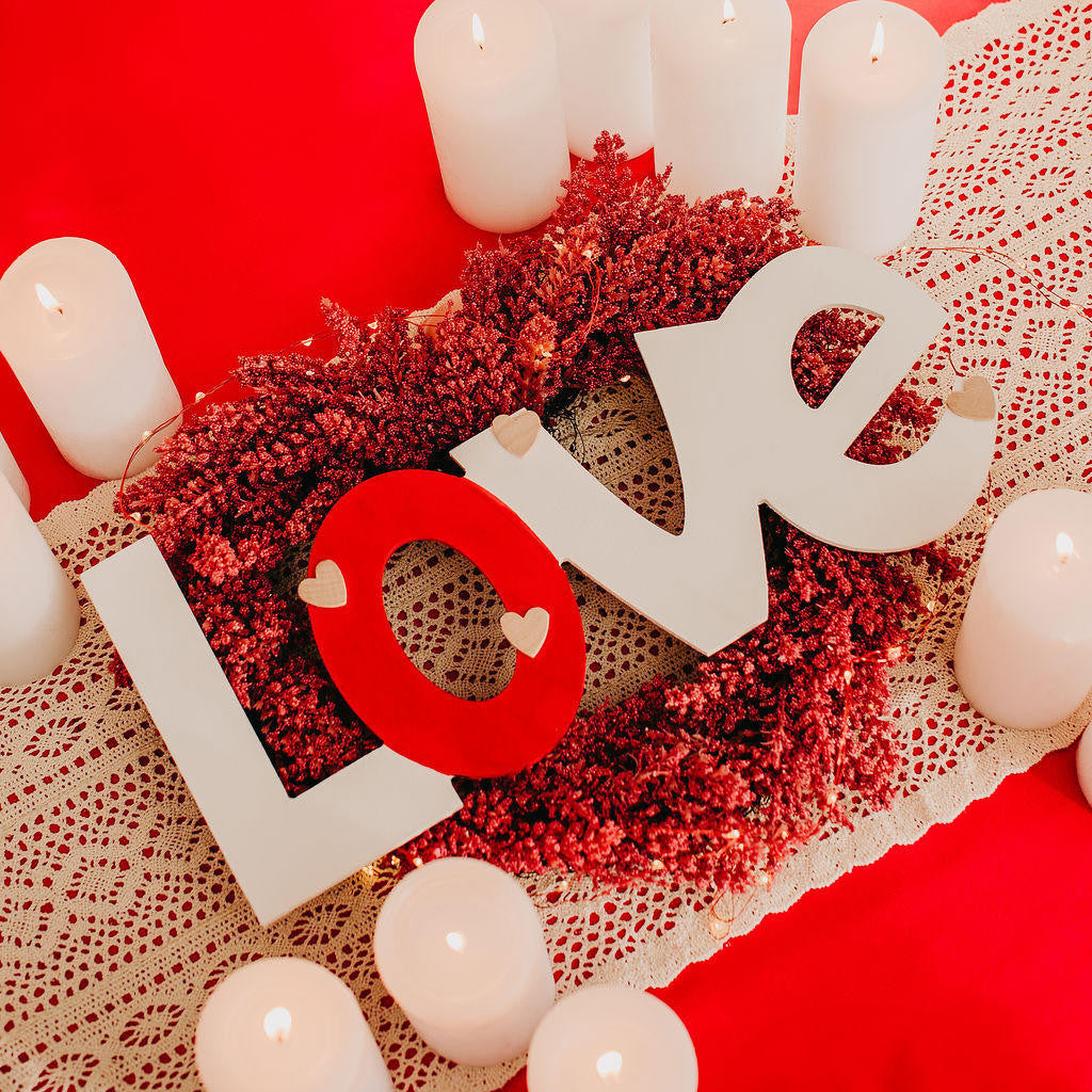 Wood "Love" Jumbo Cutout, 18" x 8.5"