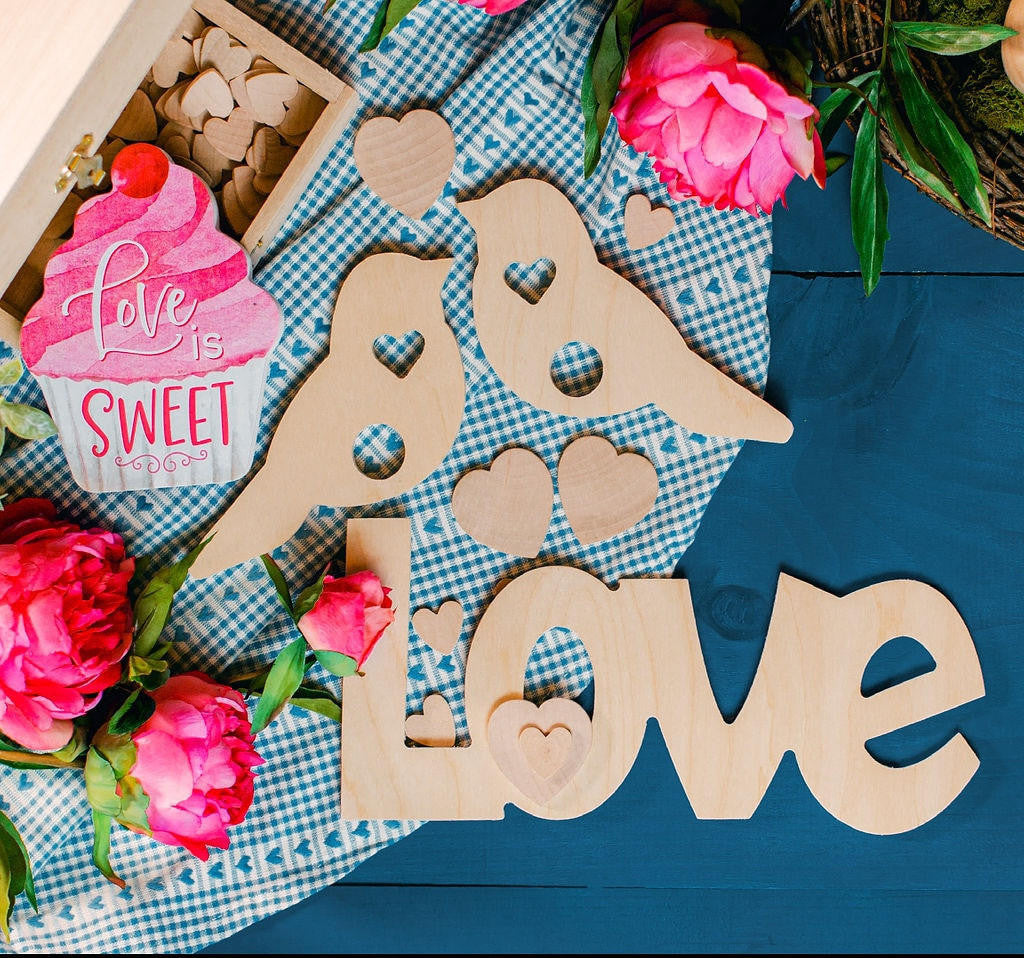Wood "Love" Cutout (12"- 18")