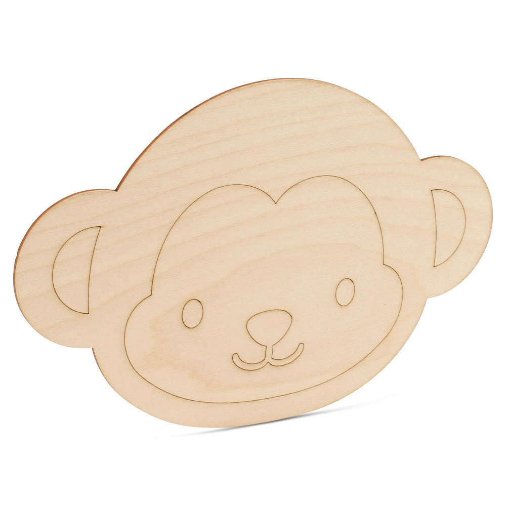 Woodpeckers Crafts Wood Monkey Cutout
