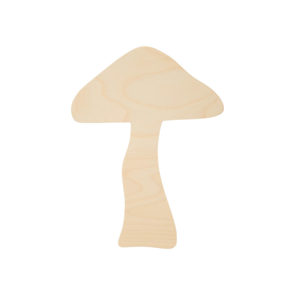 Wood Mushroom Cutout, 6"