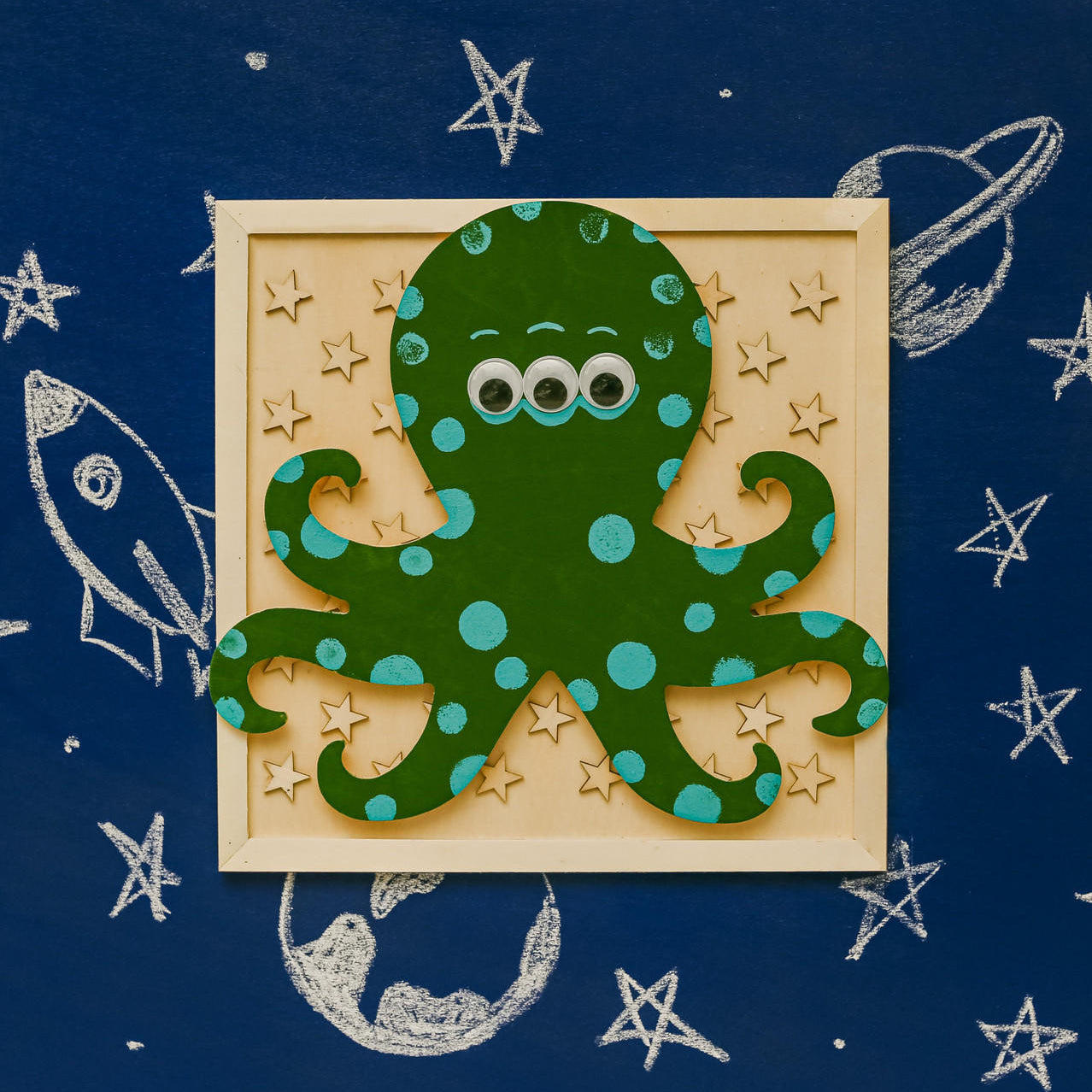 Woodpeckers Crafts Wood Octopus Cutout, 12"