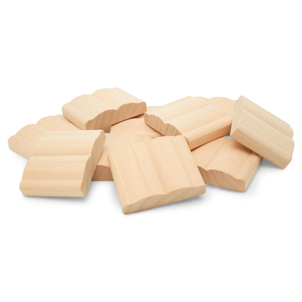 Wood Open Book Ornament, 1-7/16”