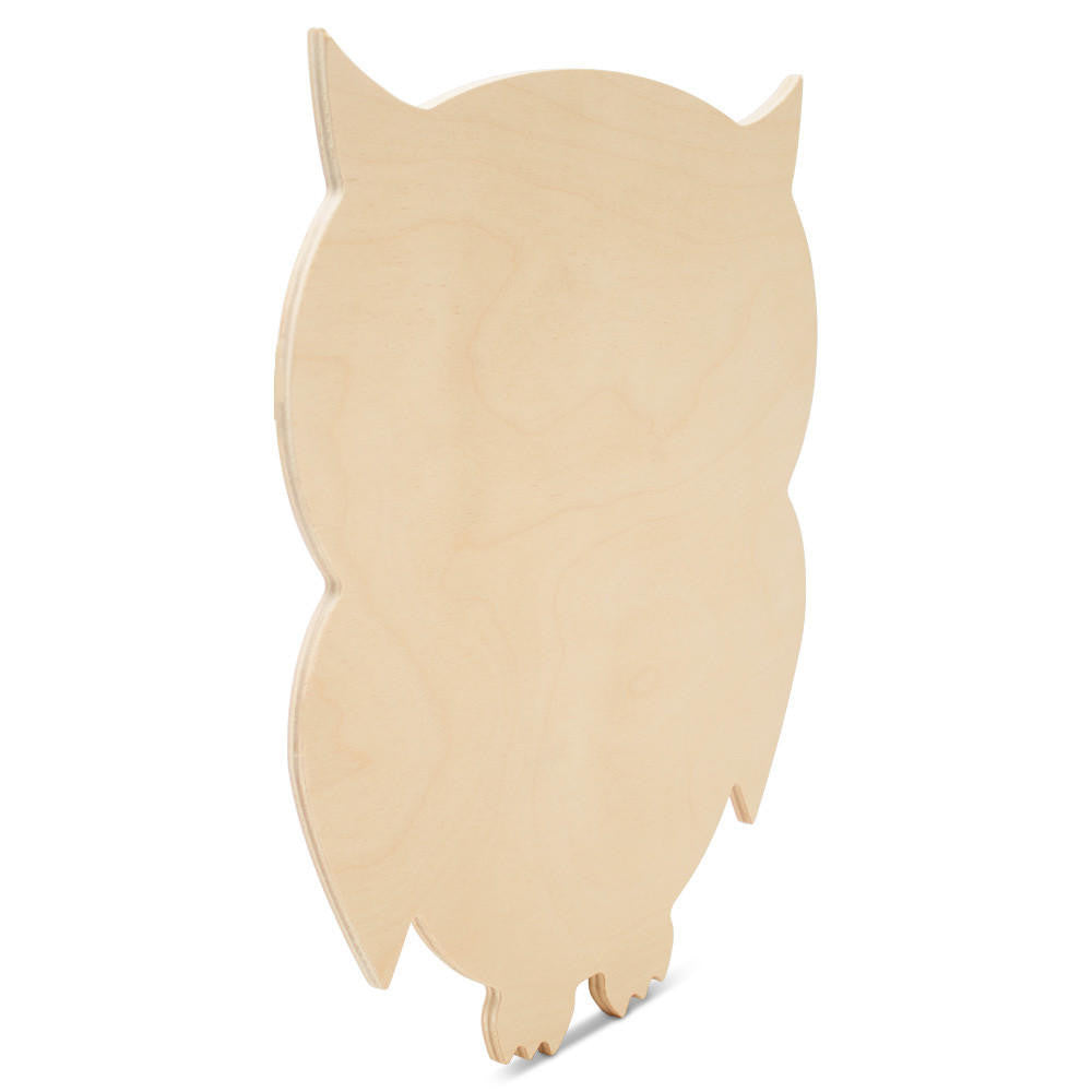 Wood Owl Cutout, 12”