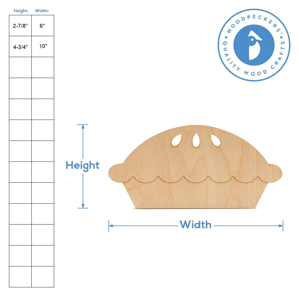 Woodpeckers Crafts Wood Pie Cutout
