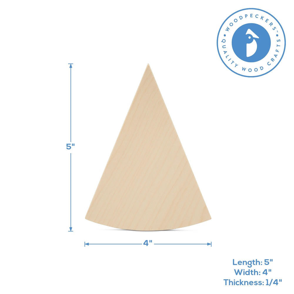 Wood Pizza Cutout, 5"