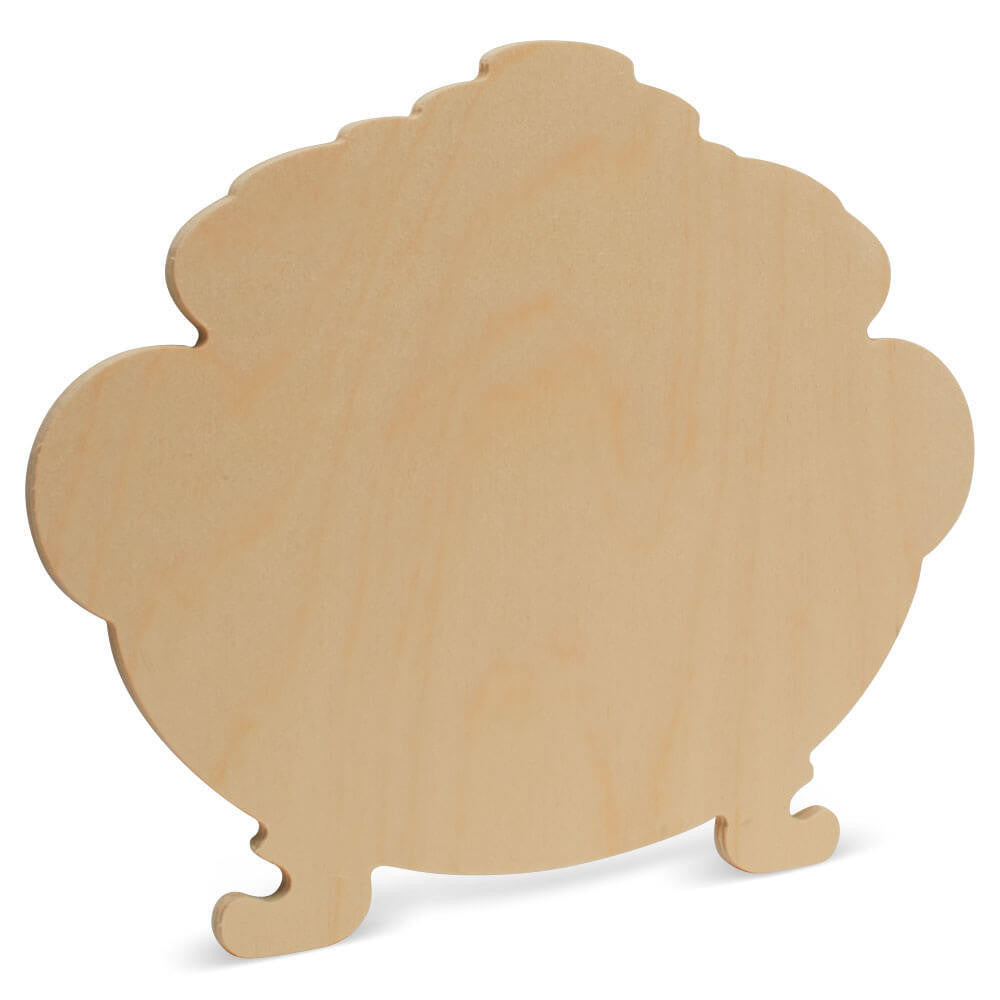 Woodpeckers Crafts Wood Pot Of Gold Cutout Large, 12" x 9.5"
